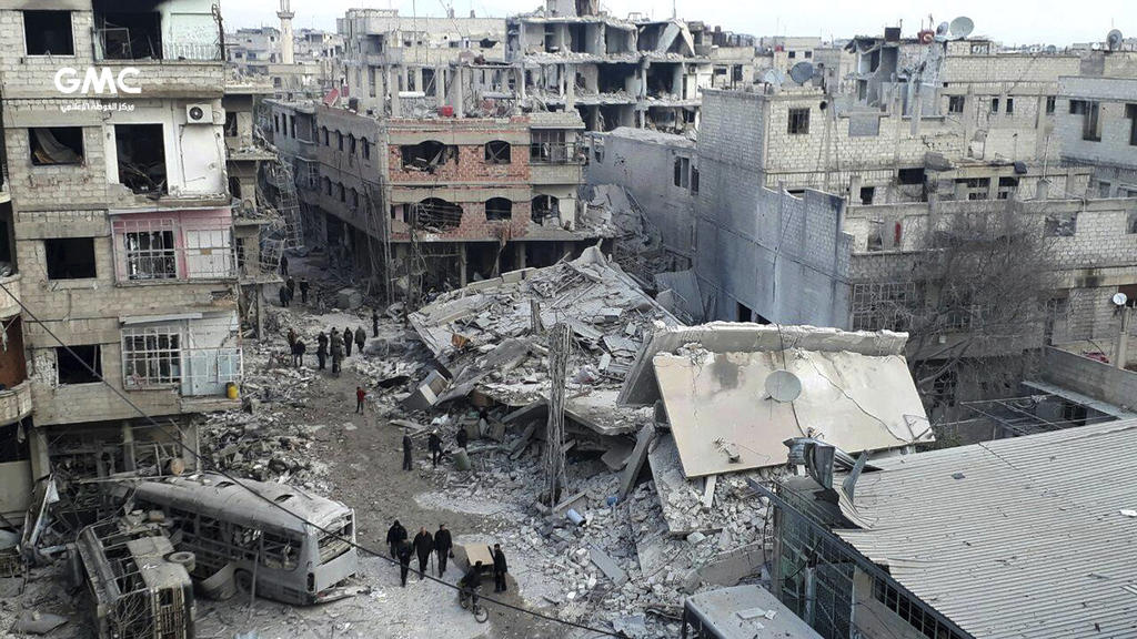 Luftangriffe auf syrisches Rebellengebiet Ost-Ghuta