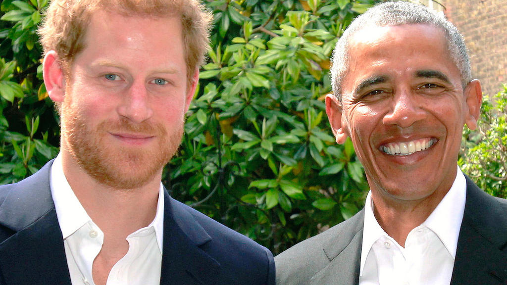 Prinz Harry und Barack Obama