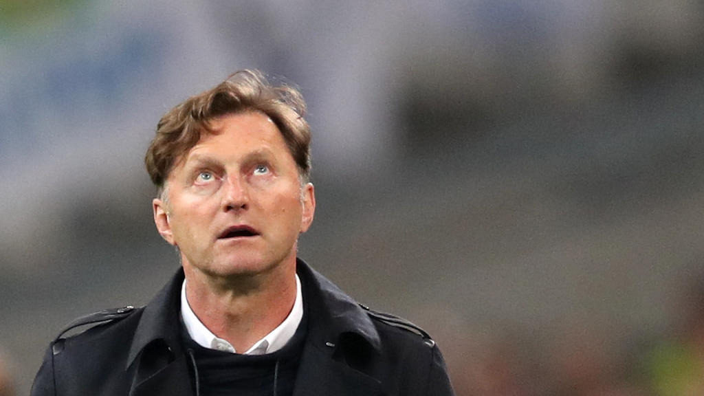 12.04.2018 Frankreich, Marseille: Fußball, Europa League, Olympique Marseille - RB Leipzig, K.o.-Runde, Viertelfinale, Rückspiele im Orange Vélodrome. Cheftrainer Ralph Hasenhüttl von RB Leipzig. Foto: Jan Woitas/dpa-Zentralbild/dpa +++ dpa-Bildfunk