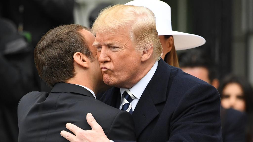 Trump und Macron in Washington.
