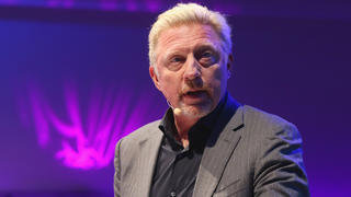 MUNICH, GERMANY - APRIL 30:  Boris Becker speaks at the Players Night 2018 on day 3 of the BMW Open by FWU at MTTC IPHITOS on April 30, 2018 in Munich, Germany.  (Photo by Alexander Hassenstein/Getty Images for BMW)