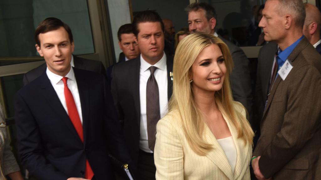 Ivanka Trump and Jared Kushner arrive to the dedication ceremony of the American Embassy in Jerusalem, May 14, 2018. PUBLICATIONxINxGERxSUIxAUTxHUNxONLY JER2018051408 DEBBIExHILL
