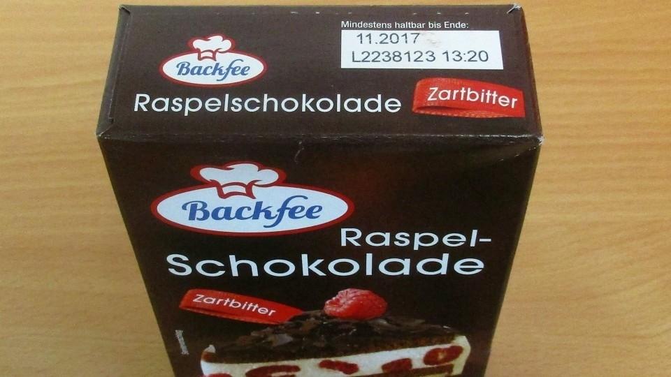 Achtung: Borsten in Raspelschokolade! Lebensmittelrückruf der Firma 'Ruf'