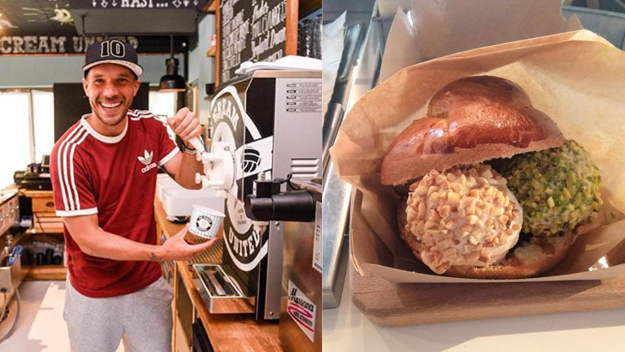 Lukas Podolski erfindet den Eis-Burger Poldi-Burger erobert den Sommer