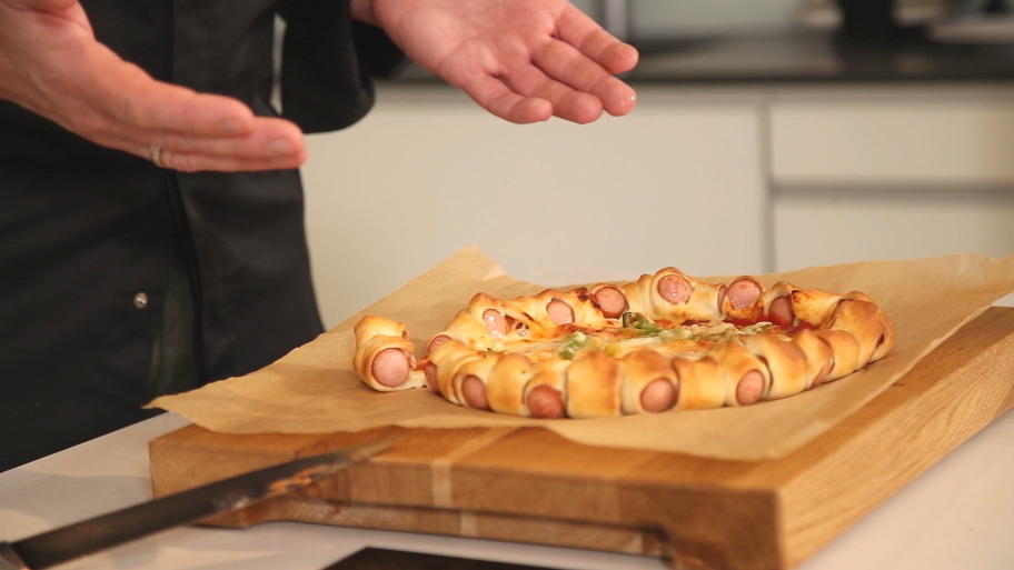 Best of: So vereinen Sie Pizza und Hotdogs Rezeptidee für Hotdog-Pizza