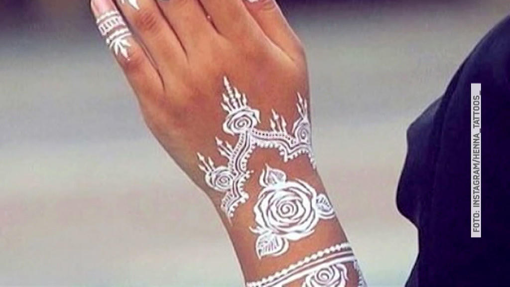Weißes Henna liegt im Trend Körperschmuck mal anders