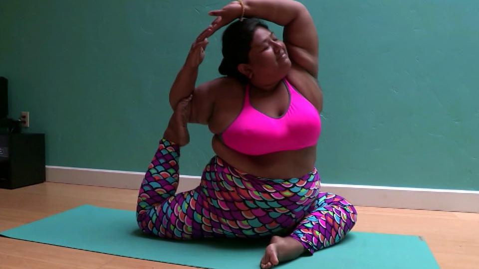Yoga mit anderen Maßen Mit 127 Kilo auf der Yoga-Matte