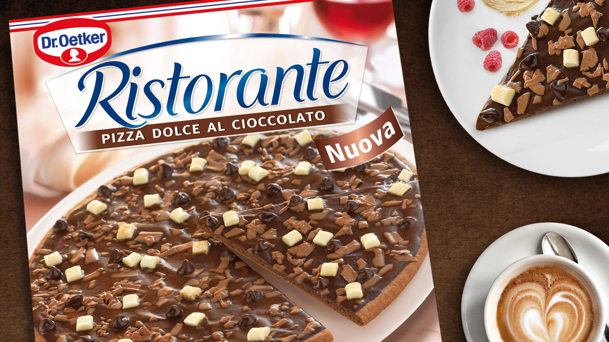 So schmeckt die neue Schoko-Pizza Kostprobe aus der Kühltruhe
