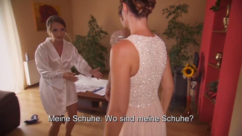 Kurz vor der Trauung liegen die Nerven blank Anna ist aufgeregt