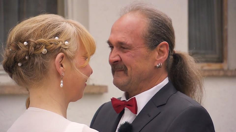 Gottfried weint vor Glück Martina ist seine große Liebe