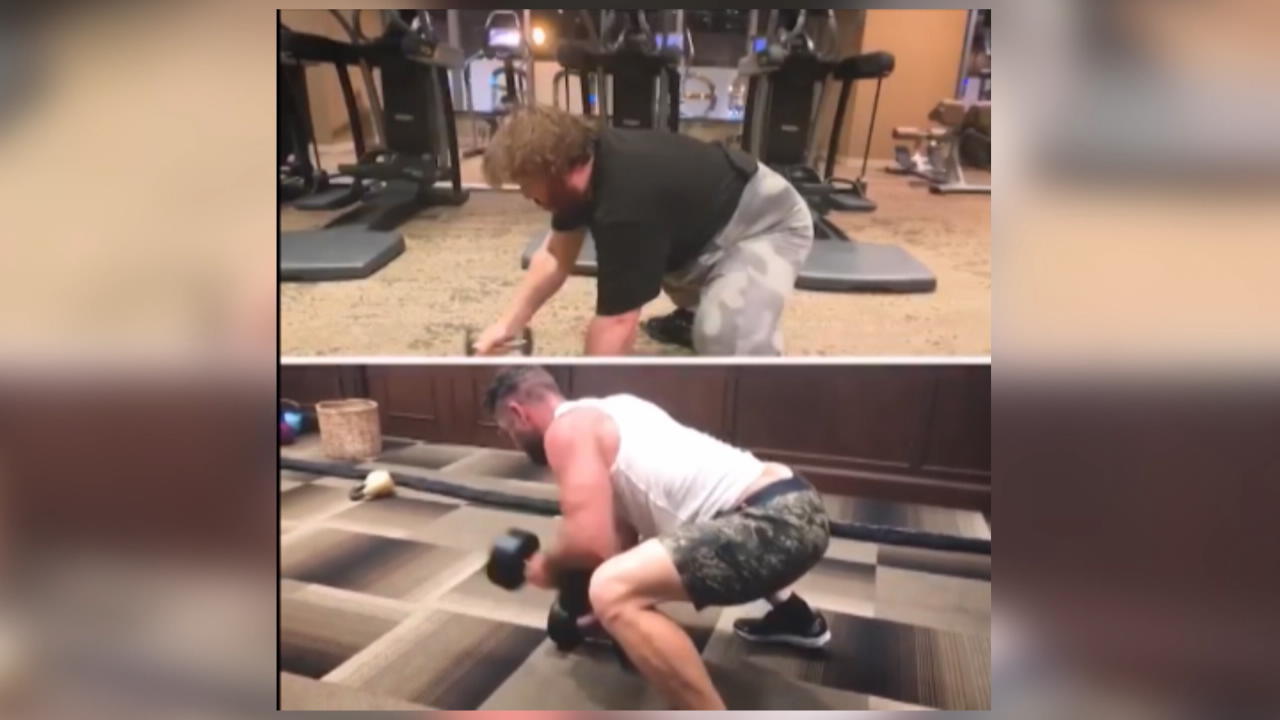 Jack Black parodiert Chris Hemsworth beim Workout Lustiges Video