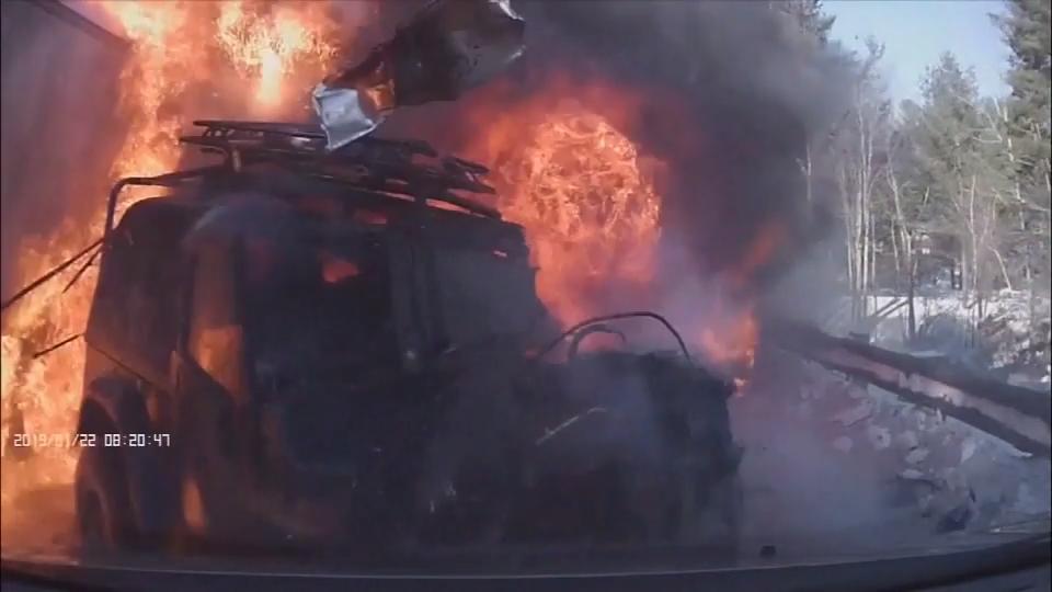 Unfall-Opfer bedankt sich bei seinen Rettern Horror-Crash in den USA