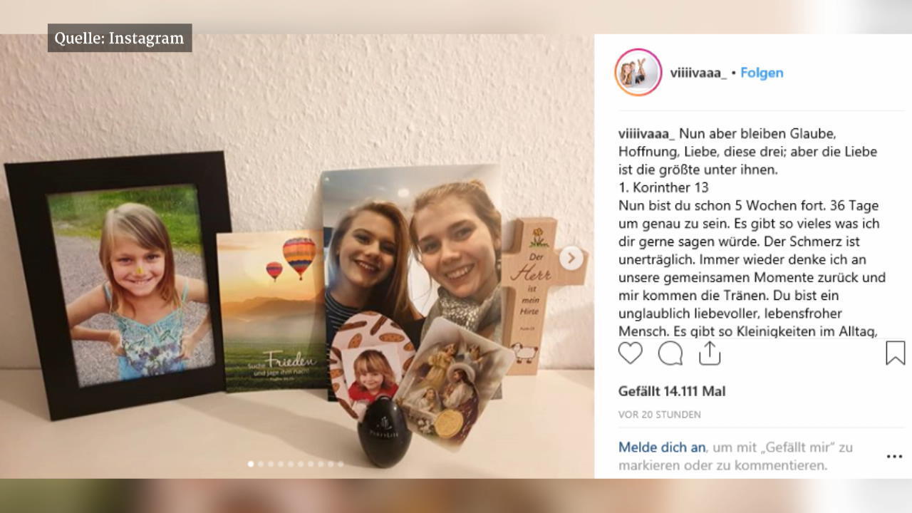 So emotional denkt Vivien an ihre kleine Schwester Rebeccas große Schwester