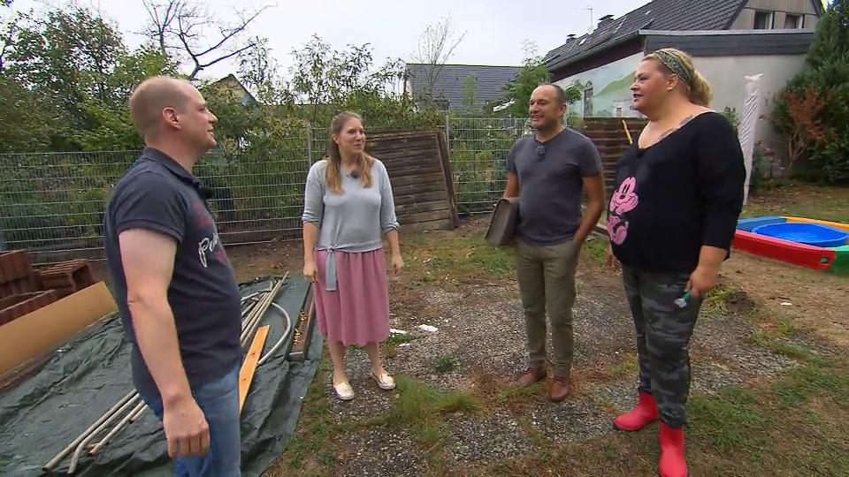 Eine kindersichere Spielfläche soll her Der Garten-Wettkampf beginnt