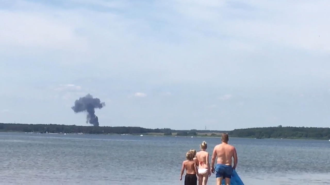 Zeugen erlebten Eurofighter-Absturz vom Strand aus 