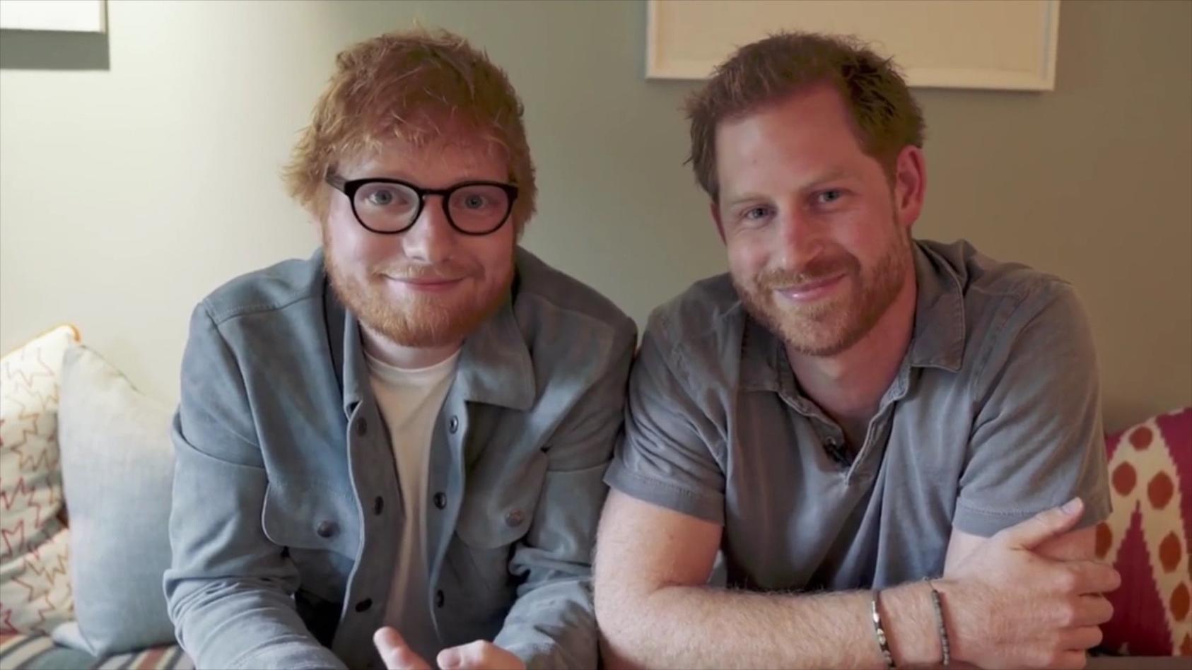 Ed Sheeran und Prinz Harry machen gemeinsame Sache "Rothaarige, vereinigt euch"