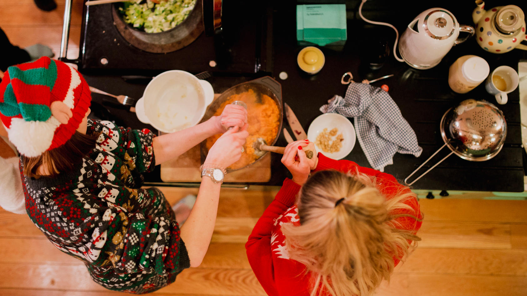 Weihnachtsmenü zum Vorbereiten Weihnachtsessen vorkochen, einfrieren