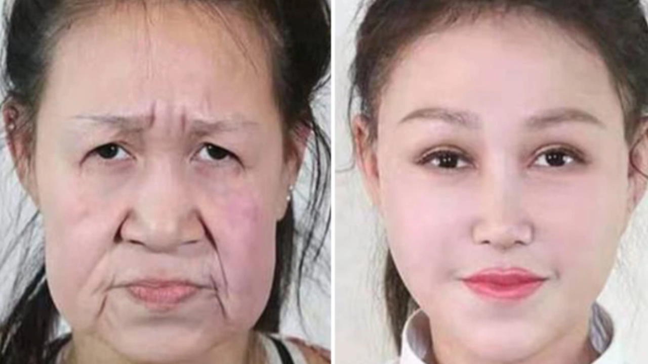 Xiao Feng hat ein neues Gesicht Gesichts-Transplantation in China