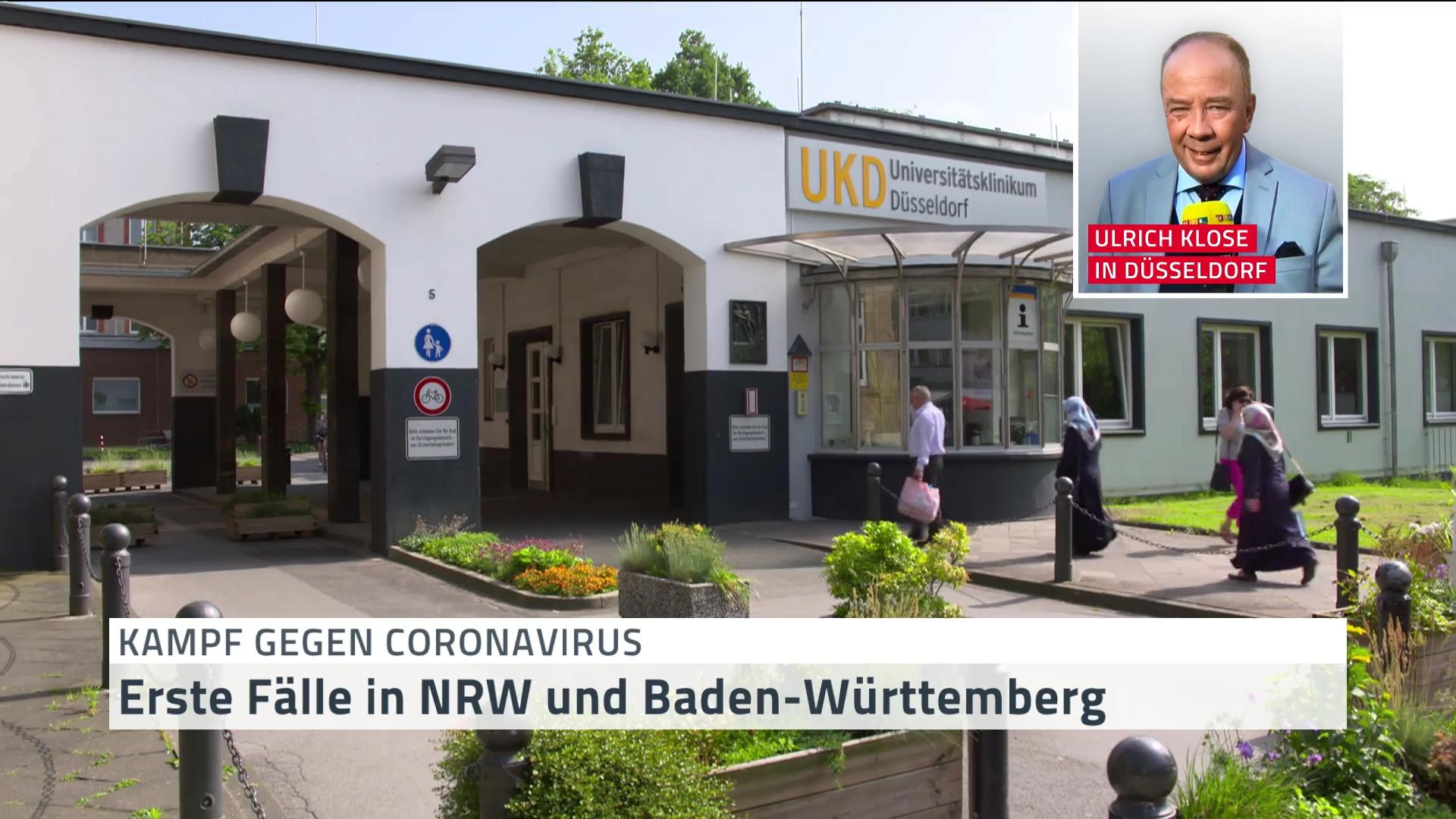 Fälle in NRW und Baden-Württemberg Corona-Virus in Deutschland