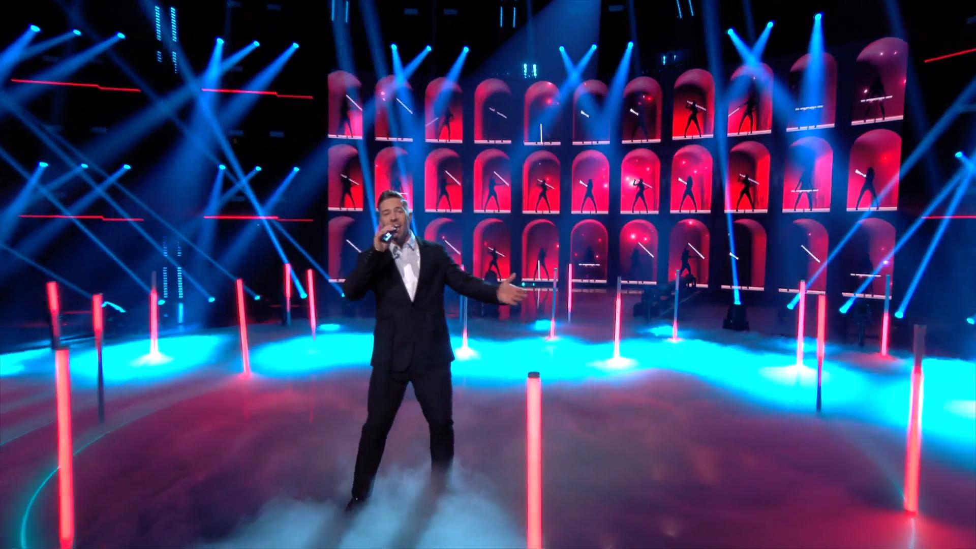 Ramon Roselly mit dem Finalsong "Eine Nacht" DSDS 2020: Das große Finale