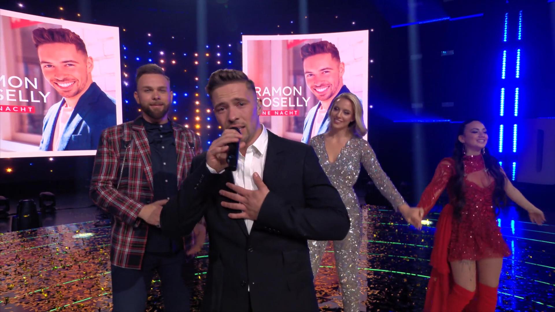 Ramon Roselly mit seinem Siegersong "Eine Nacht" DSDS 2020: Zugabe im Finale