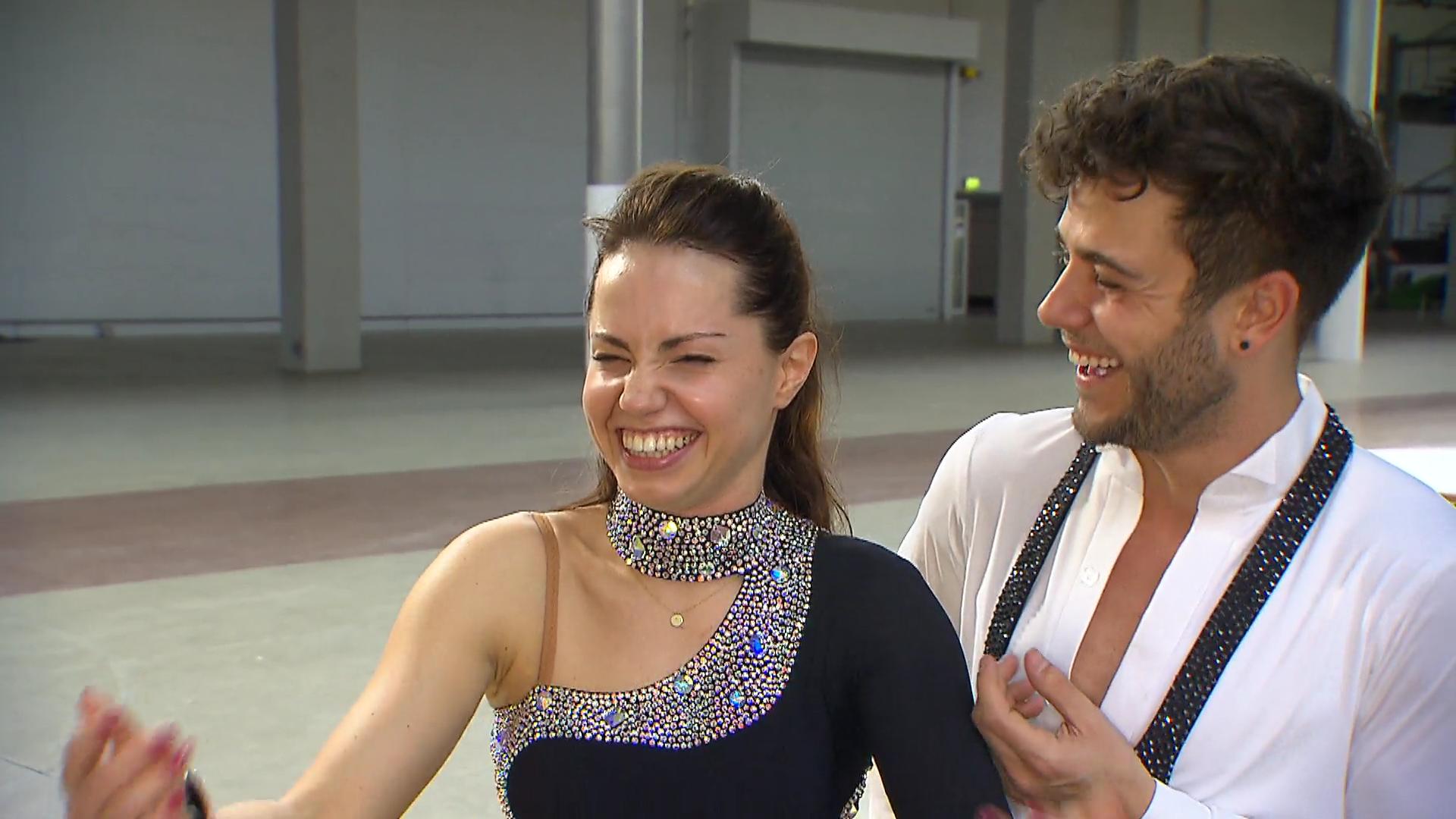 Christina und Luca sprechen über ihre Macken Gut gelaunte Let's Dance-Stars