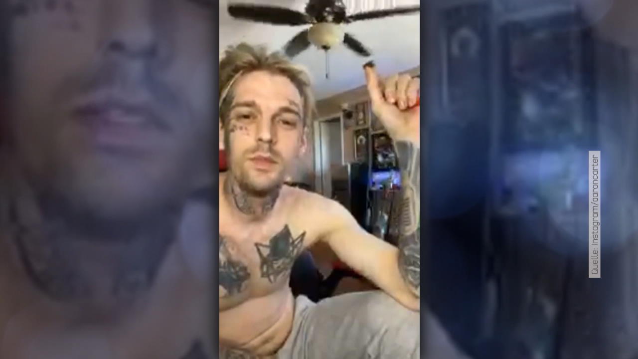 So skurril verkündet Aaron Carter, dass er Vater wird Papa-News bei Aaron Carter