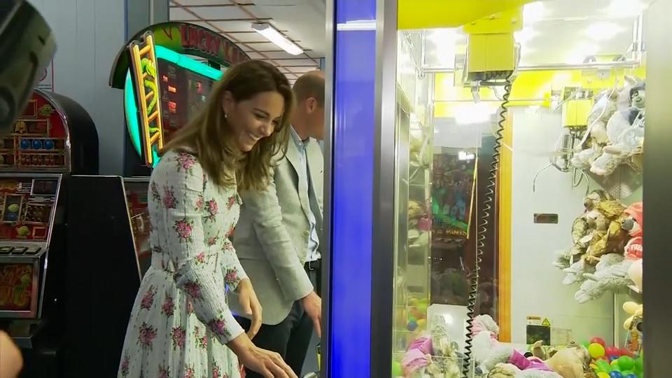 Herzogin Kate und Prinz William im Spieleparadies Die Royals verbinden Arbeit und Vergnügen