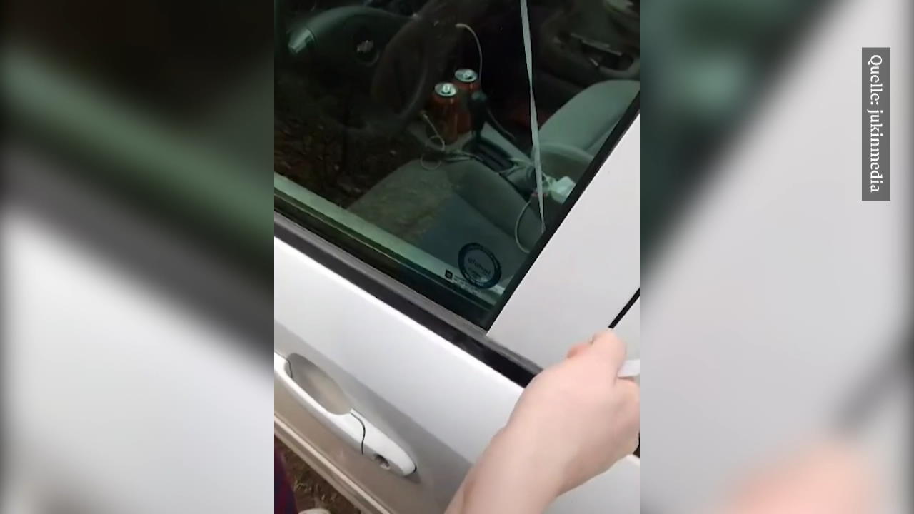 Mit diesem Trick öffnet man verschlossene Autotüren Auto-Lifehack