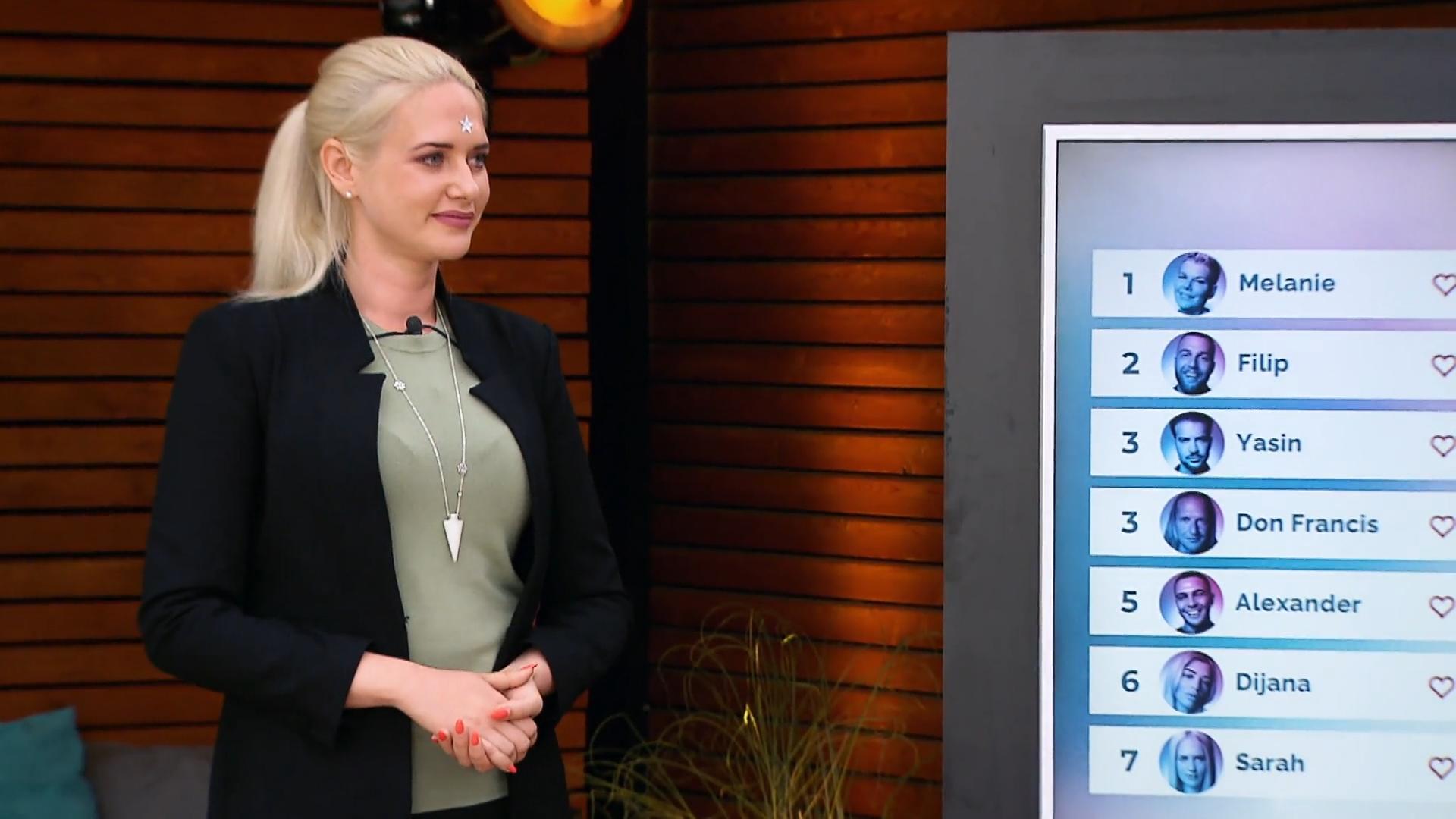 Sarahs Abschieds-Lektion an die Truppe Bei der Like-Vergabe