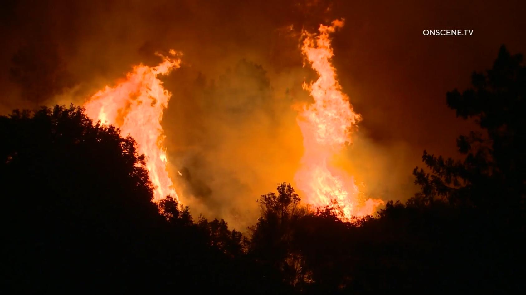 Pyro-Technik auf einer Baby-Party führt zu Waldfeuer Kalifornien: Großbrand dauert an