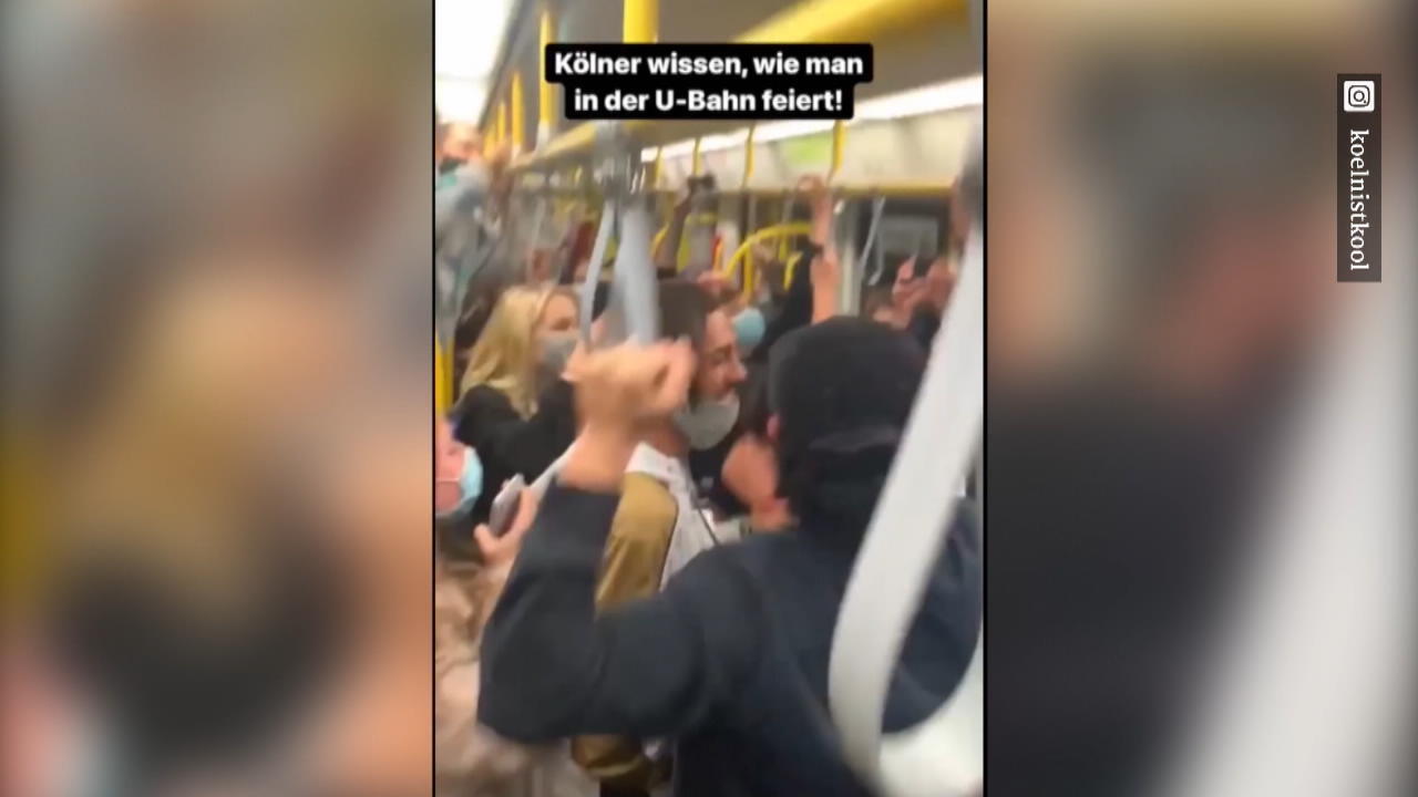 Rege Party in Kölner U-Bahn Trotz Corona