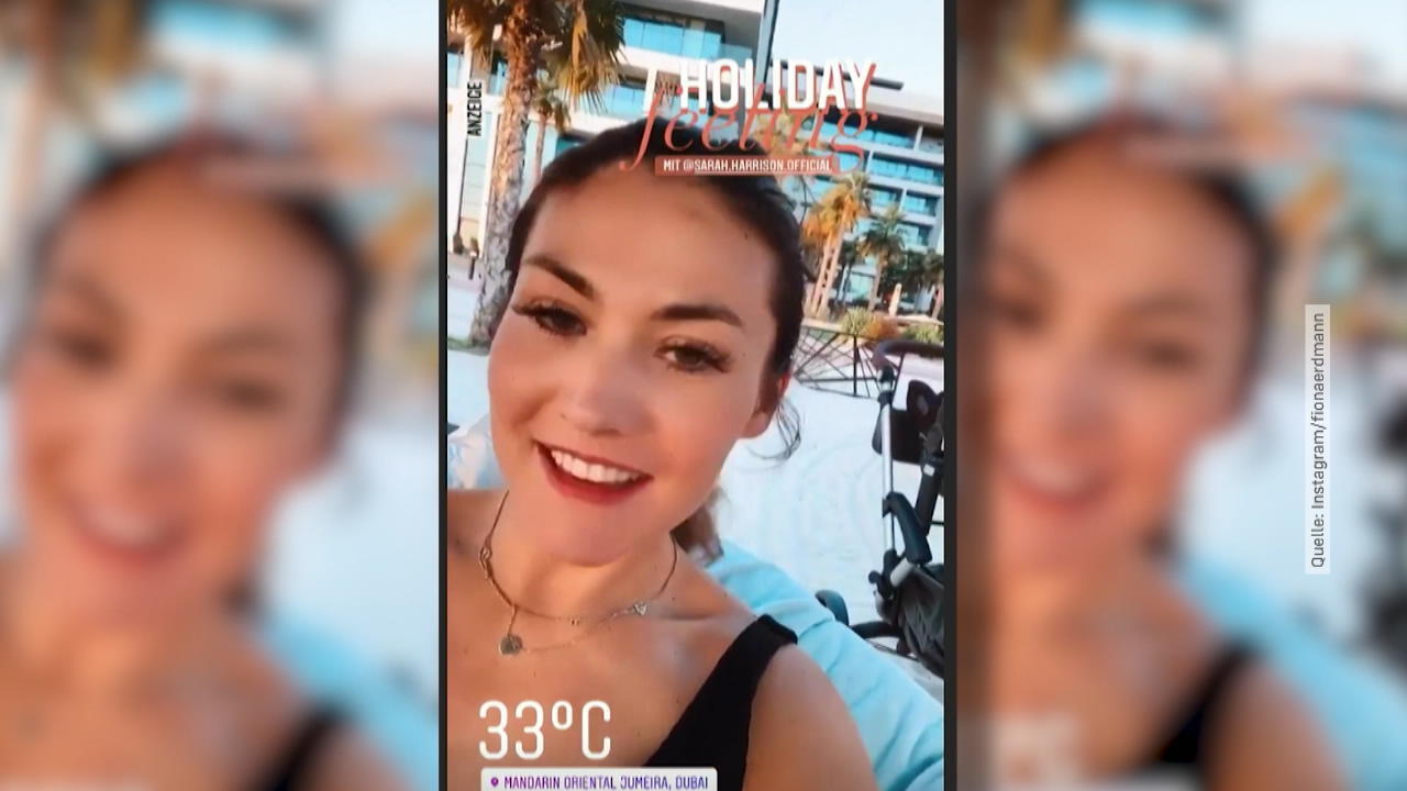 Mamis unter sich: Sarah Harrison und Fiona Erdmann chillen in Dubai Neustart in der Metropole