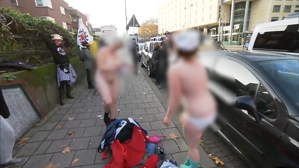 Stadt die nackt laufen durch Mannheim