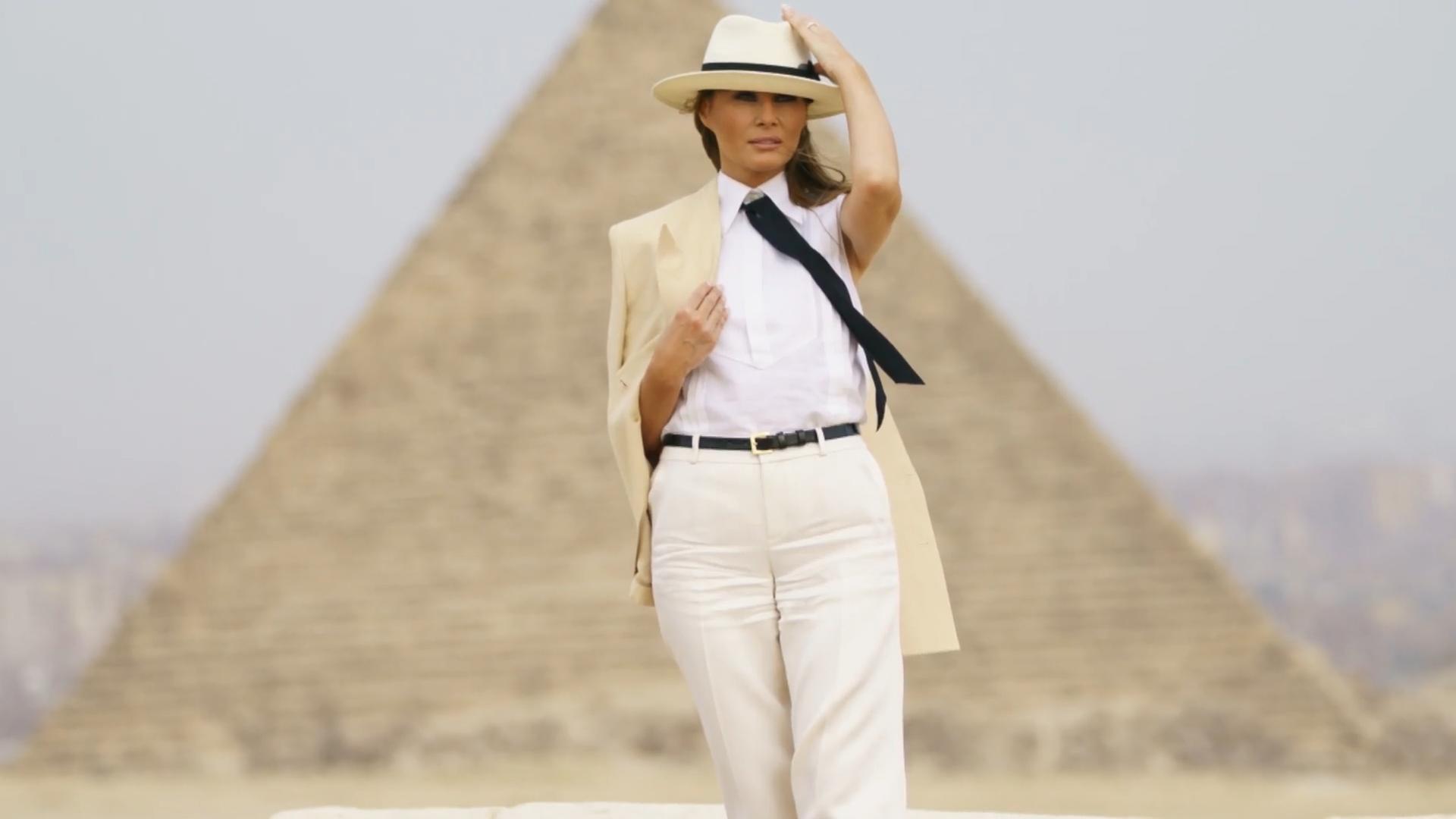 Melania Trumps umstrittenste Outfits Die First Lady erntete viel Spott für ihre Looks