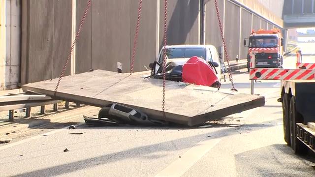 Betonwand erschlägt Autofahrerin Horror-Unfall auf der Autobahn 3
