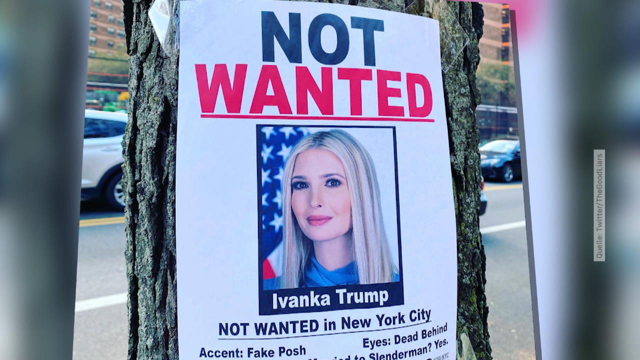 Ivanka Trump ist „Not Wanted“ New Yorker wollen Trump-Tochter nicht