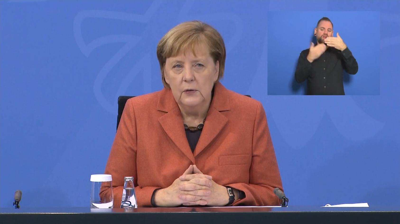 Bundeskanzlerin Angela Merkel verkündet neue Maßnahmen Harter Corona-Lockdown ab Mittwoch