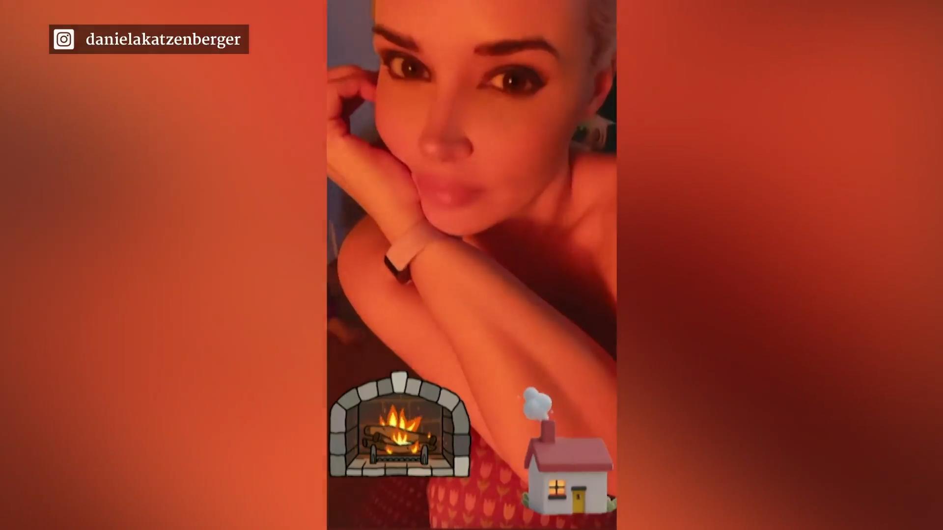 Daniela Katzenberger wärmt ihre Hupen Methode à la Katze