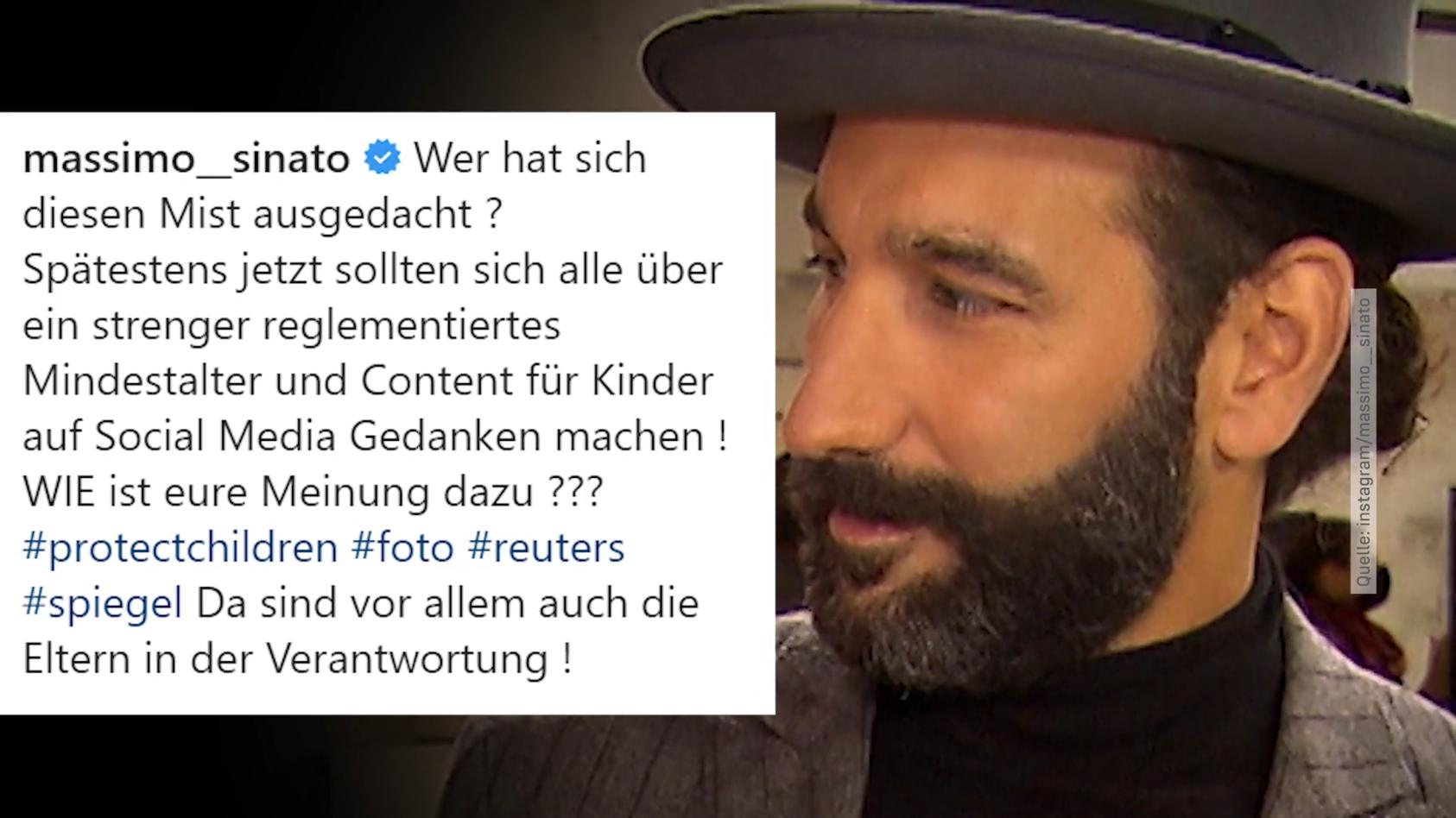 Massimo Sinató sorgt sich um sein ungeborenes Kind Nach Tod eines 10-jährigen Mädchens