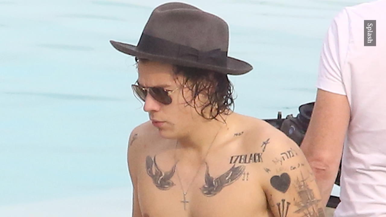 Wo sind die Tattoos von Harry Styles? Sänger ganz nackt
