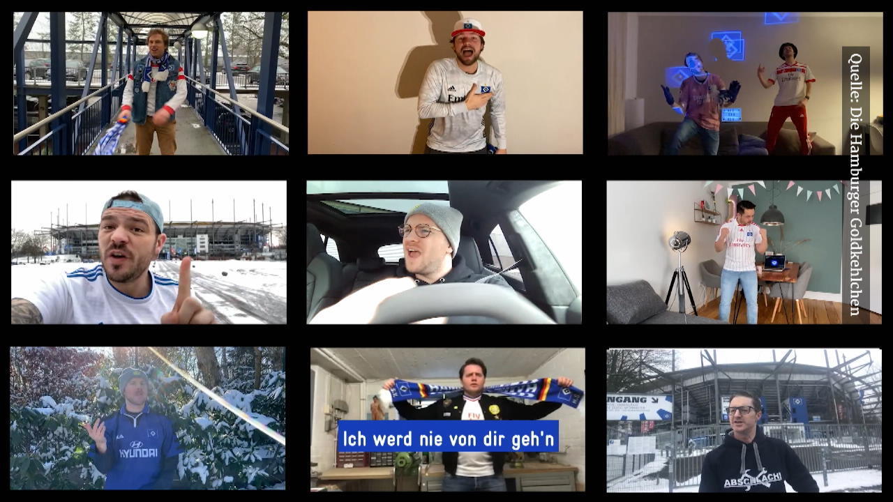 Hamburger Männerchor mit neuer Hymne Liebeserklärung an den HSV
