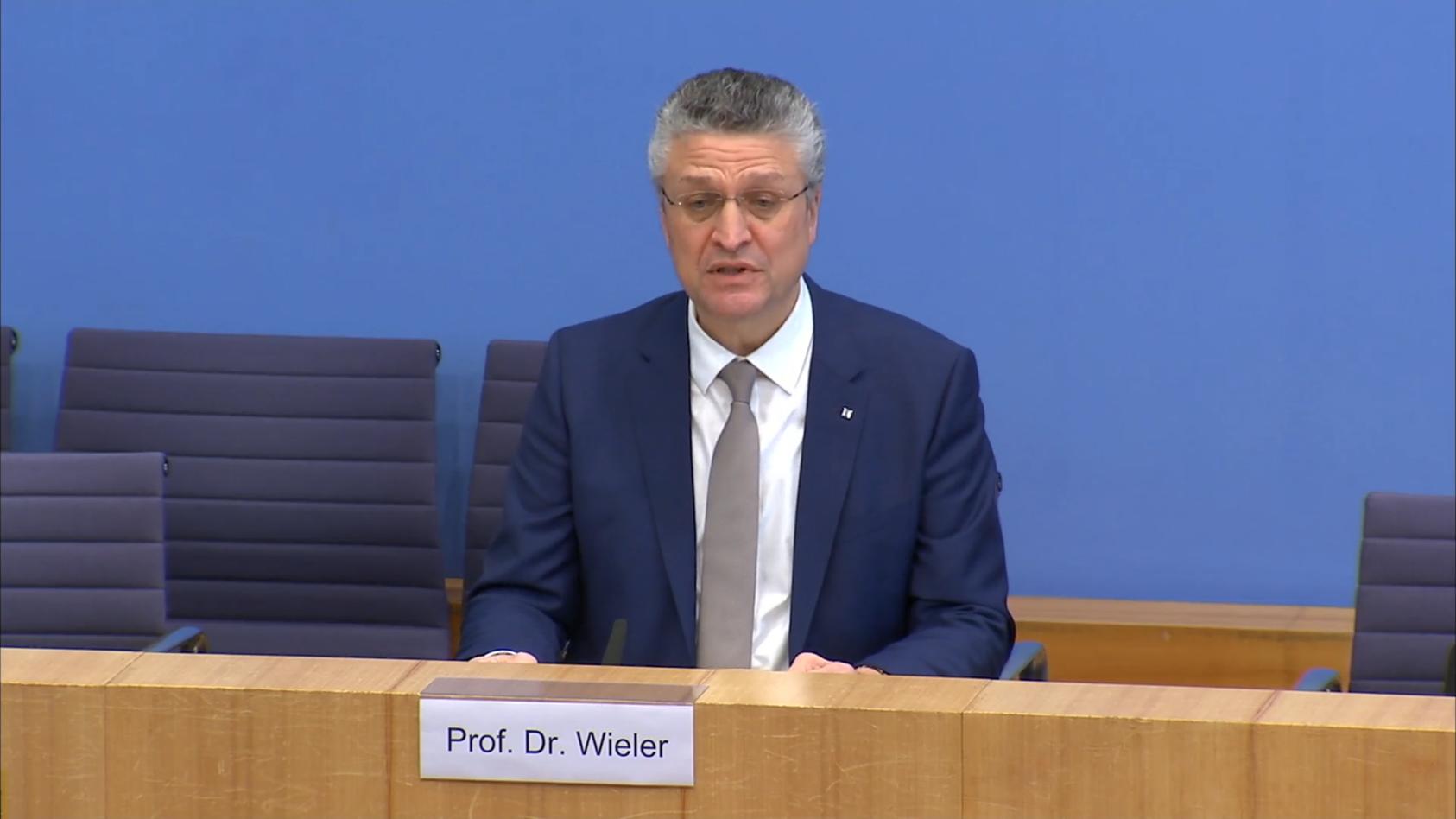 Lothar Wieler warnt vor Wiendepunkt in der Pandemie Bundespressekonferenz zur Corona-Lage