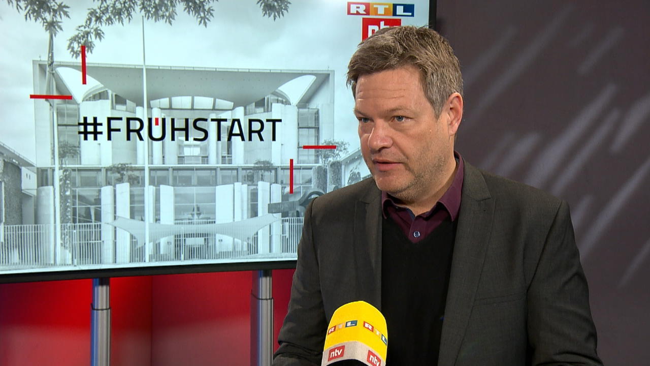Habeck für mögliche Schul-Lockerungen RTL/ntv Frühstart