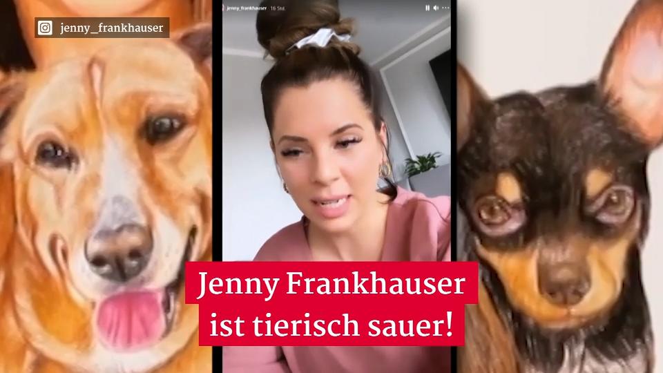 Jenny Frankhauser regt sich auf Insta auf Tierisch sauer!