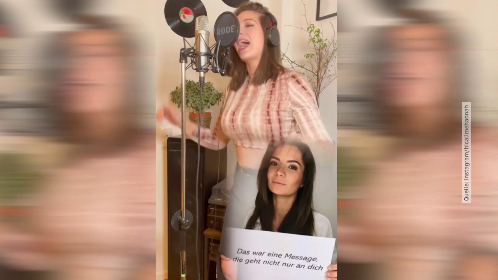 Bachelor-Kandidatin Hannah rappt jetzt Song gegen Hass im Netz
