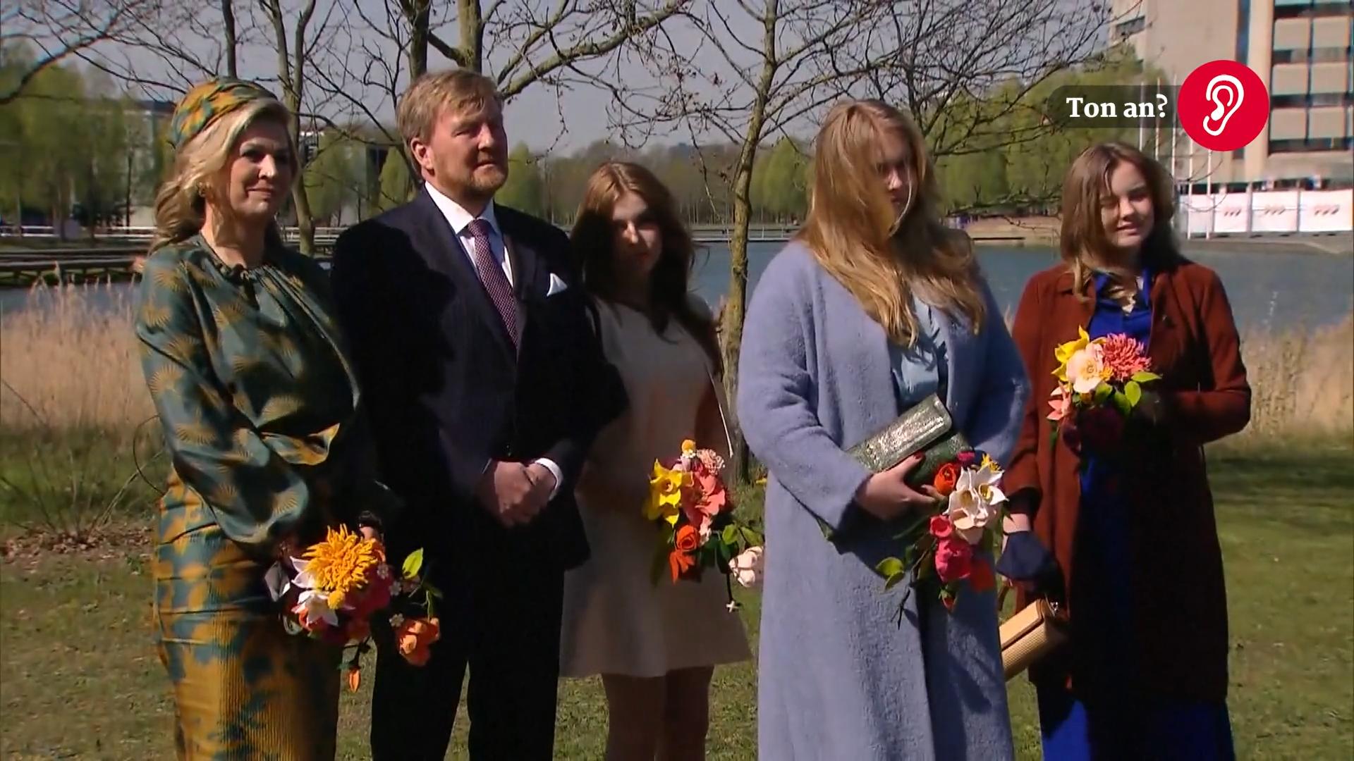 Farbenfroher Auftritt der niederländischen Royals An Willem-Alexanders 54. Geburtstag