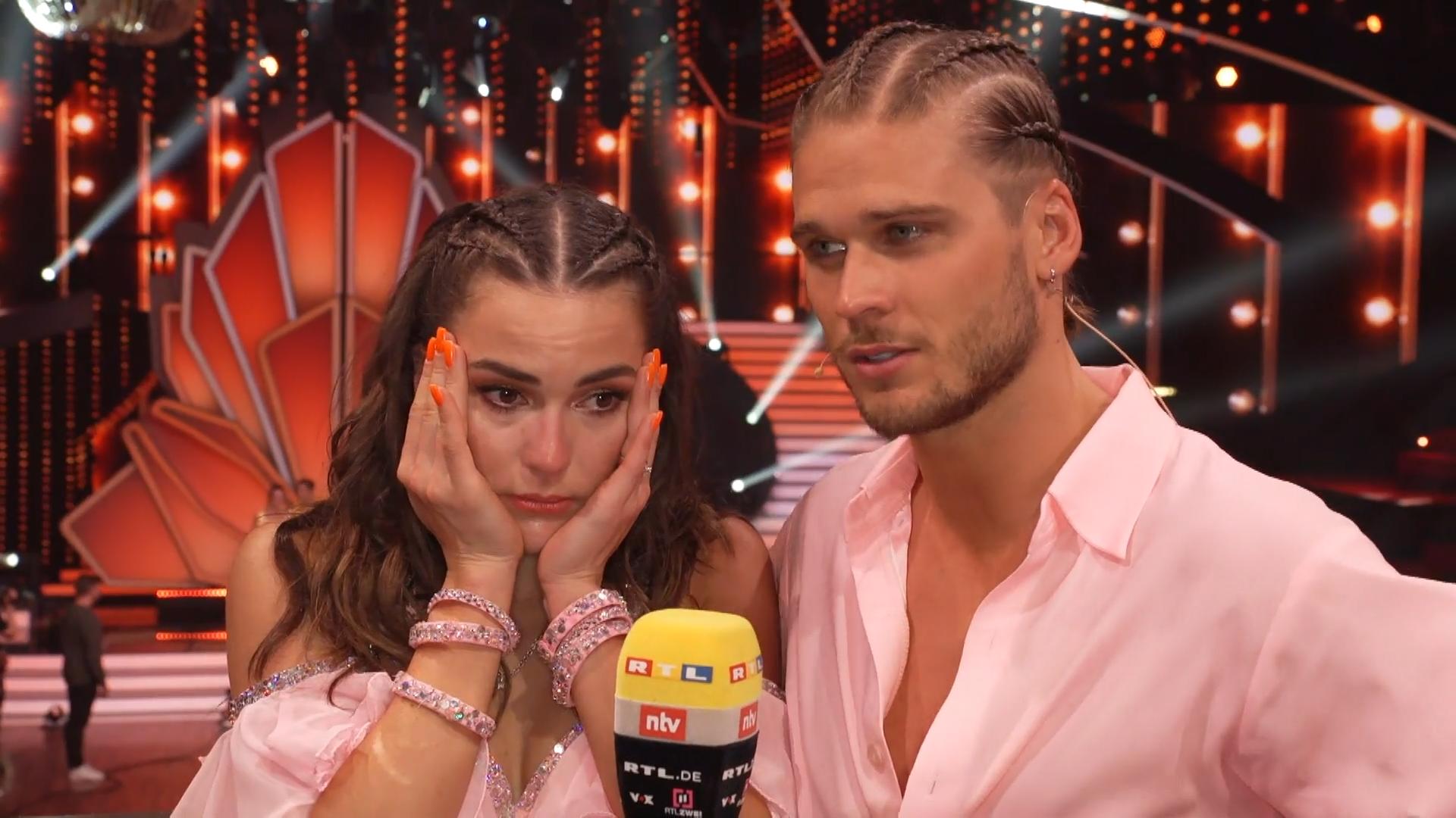 Renata Lusin weint nach der Show um Nicolas Tränen nach Puschmanns "Let's Dance"-Aus