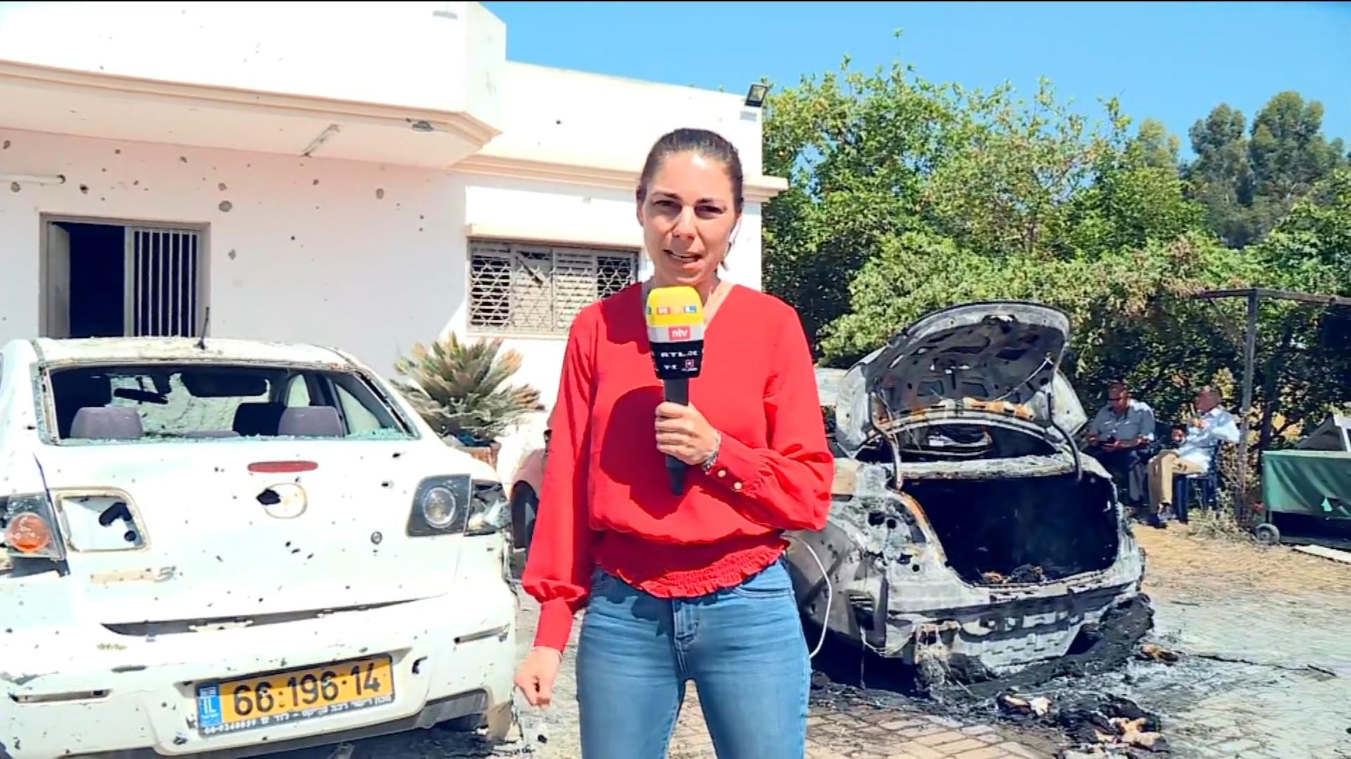 Hier starben Vater und Tochter RTL-Reporterin zeigt Einschlagsstelle der Rakete