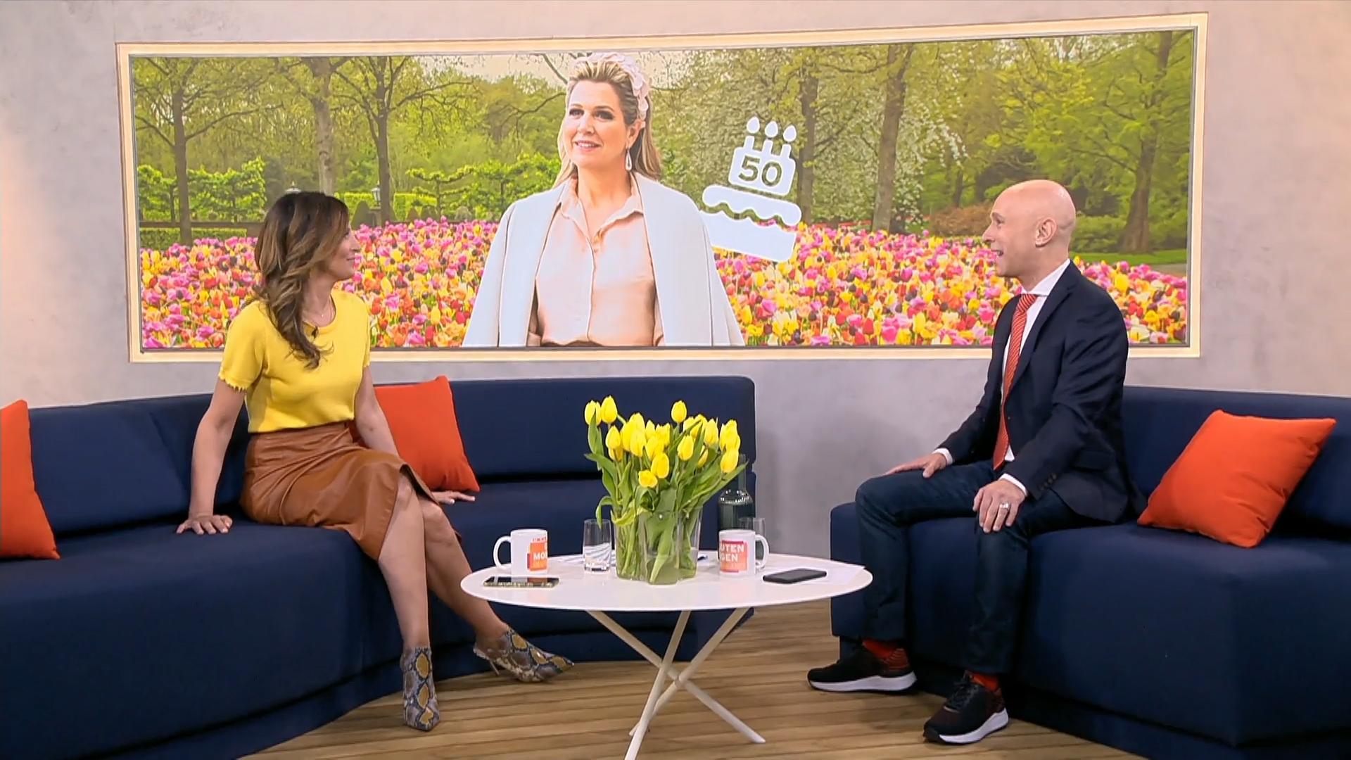 Königin Máxima der Niederlande feiert den 50. Geburtstag Royal-Experte Michael Begasse mit feiert mit